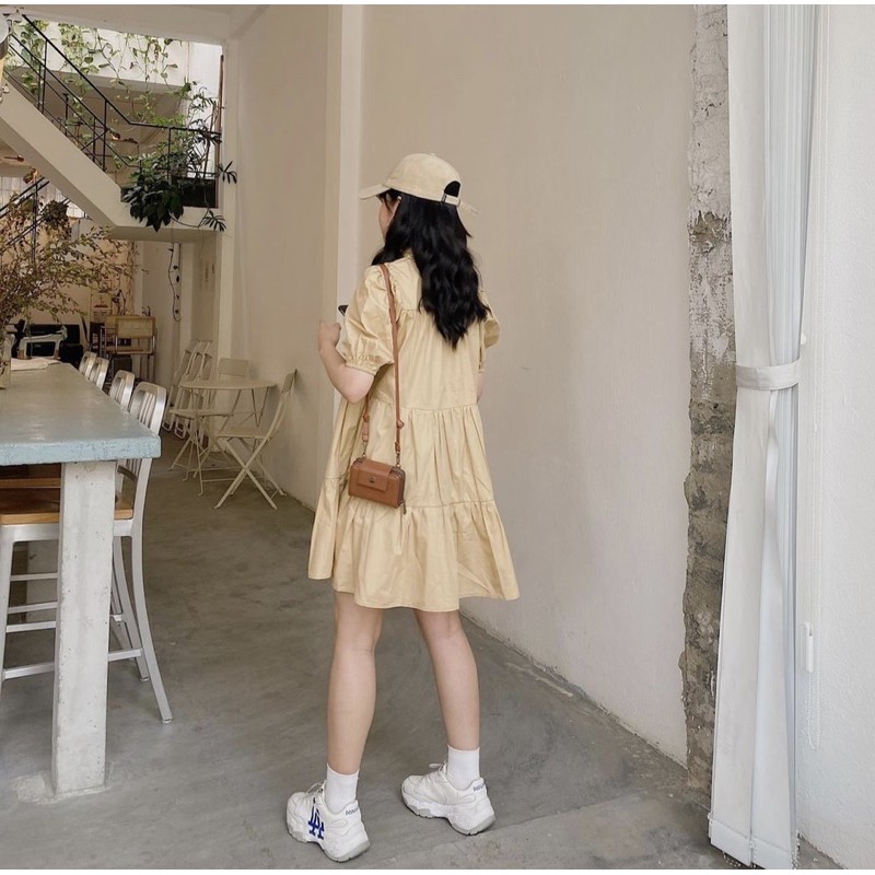 ĐẦM BABYDOLL 2 TẦNG CỔ TÀU