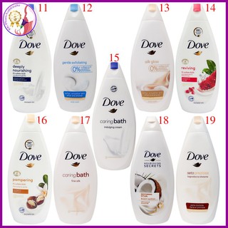 Sữa tắm dưỡng ẩm mềm mịn da dove 500ml châu âu