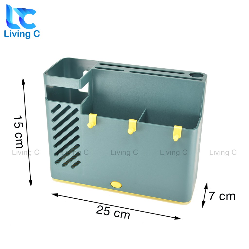 [Mã LIFEHOT1505 giảm 10% đơn 99K] Giá kệ cắm dao đũa muỗng Living C , ống đũa nhà bếp dán tường đa năng _K185