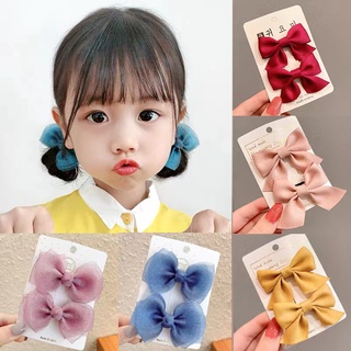 Set 2 kẹp tóc lưới hình nơ dễ thương