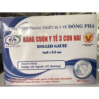 Gạc cuộn y tế 3 con nai Đông pha - gói 1 cuộn