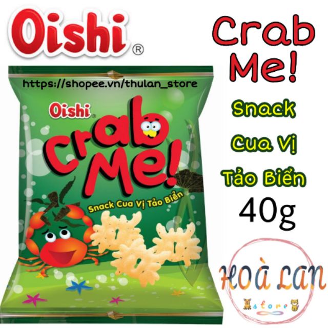 Bánh Snack Oishi® Cua vị tảo biển gói 40g