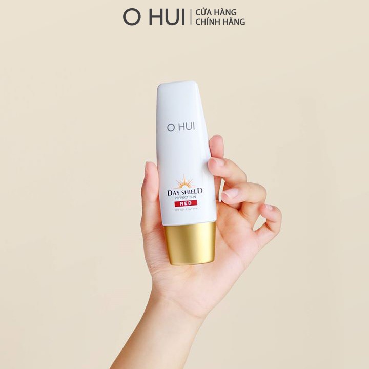 [Mã COSLUX05 giảm 120K]Kem chống nắng cho da nhạy cảm OHUI Day Shield Perfect Sun Red SPF50+ PA++++ 50ml