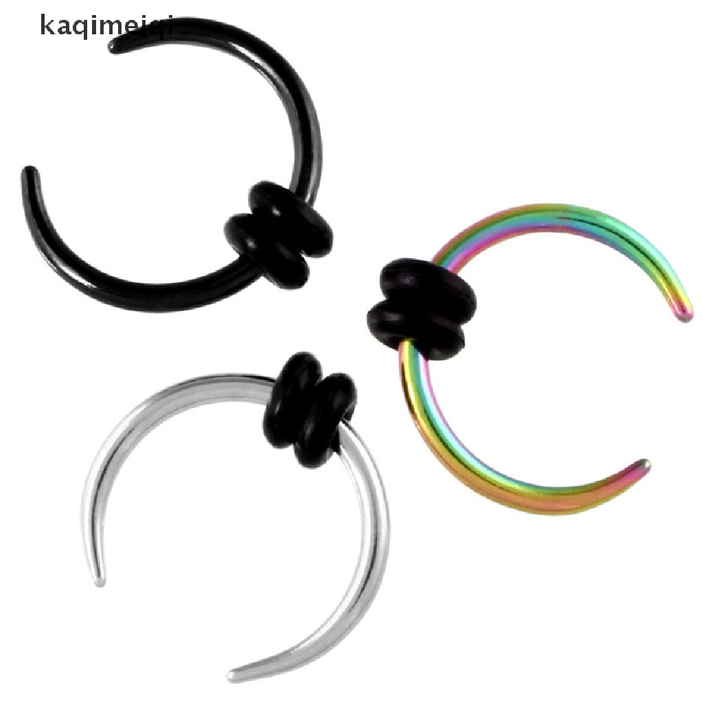 [KAQ] Surgical Steel Hoop Septum Nose Ring Piercing Clip Cartilage Earrings Jewelry GJL