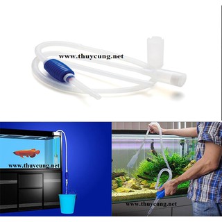 Bơm tay thay nước bể cá