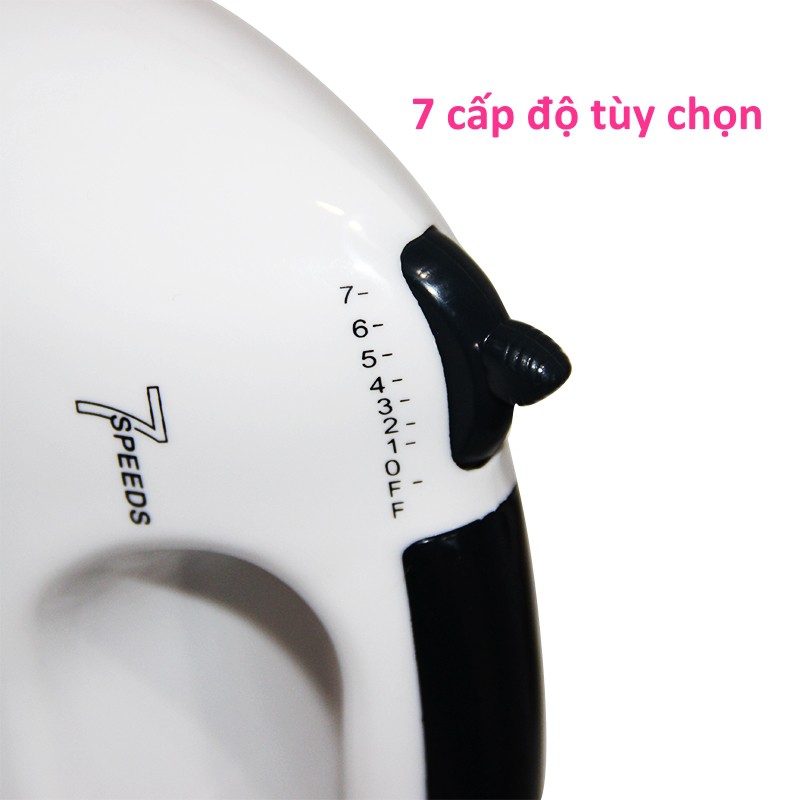 Máy đánh trứng mini cầm tay cao cấp 7 cấp độ - Máy nhào bột, đánh cháo công suất 180w – GD033