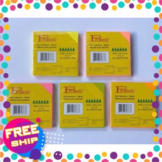 Giấy note dạ quang 3 x 3 pronoti 7.6 x7.6cm █▬█ █ ▀█▀
