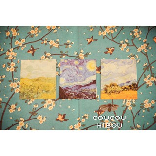 STICKER TRANH VAN GOGH -cắt tròn