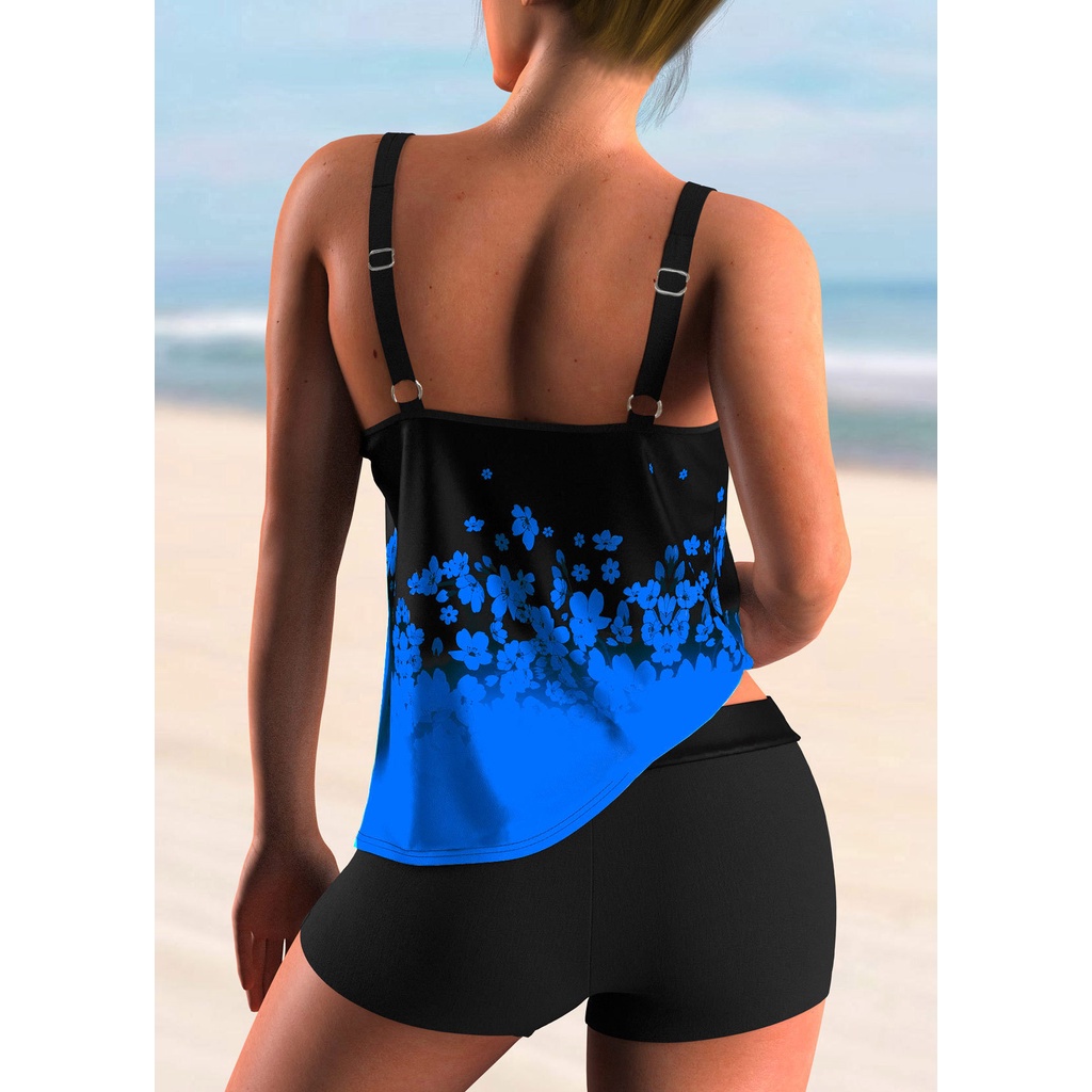 Bộ Đồ Bơi Bikini Hai Dây Size Lớn In Họa Tiết Nhiều Màu Sắc Dành Cho Nữ