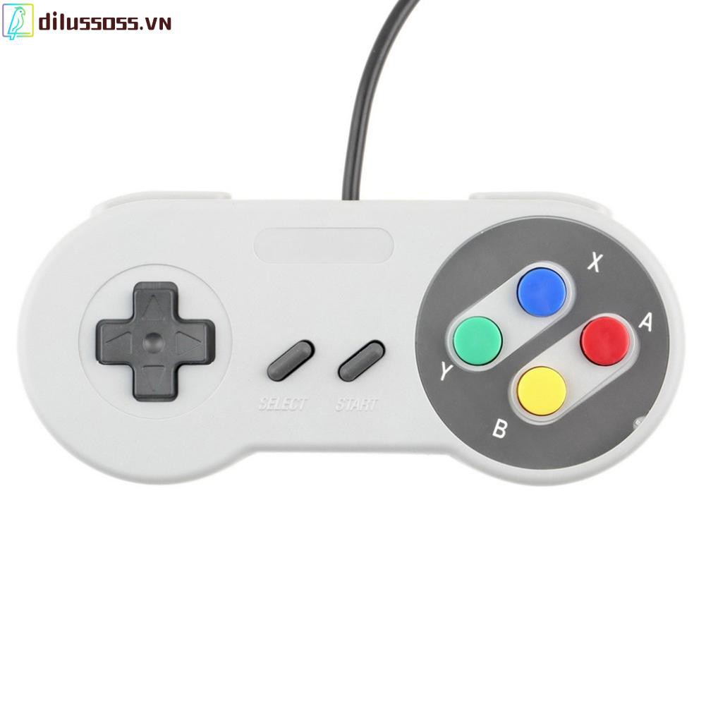 Tay Cầm Chơi Game 4 Nút Dilusss Nintendo Snes Usb Cho Pc / Mac