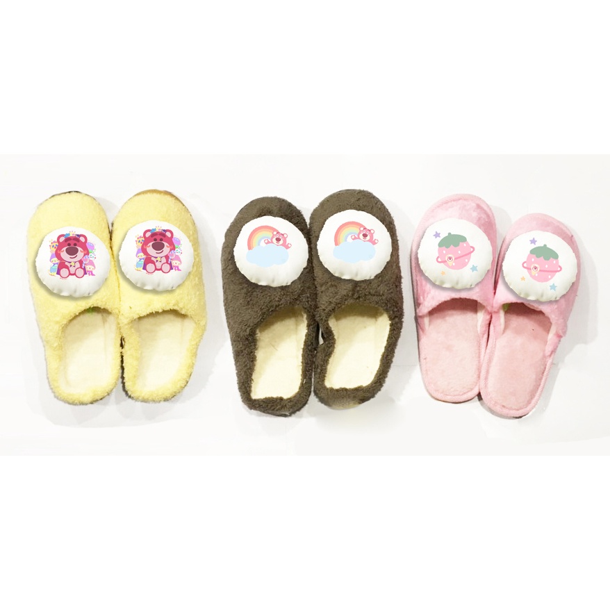 dép lông gấu dâu tây lotso thỏ stella cáo lina GD DTN32 hoa cúc giữ ấm dễ thương cute idol kpop hoạt hình đi trong nhà