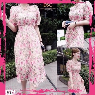 👗váy hoa nhí xếp ly, xoè nhẹ, váy thiết kế dvc cao cấp - pk official👗freeshi🔥