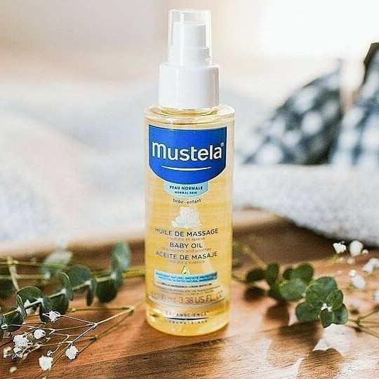 Mustela Baby Oil Dầu massage toàn thân cho bé 100ml