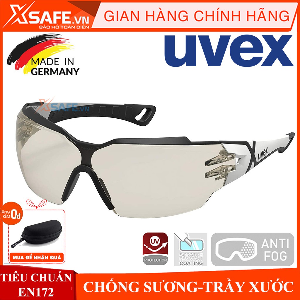 Kính bảo hộ UVEX PHEOS CX2 9198064 kính chống bụi, chống hơi nước trầy xước vượt trội, ngăn chặn tia UV, mắt kính đi xe