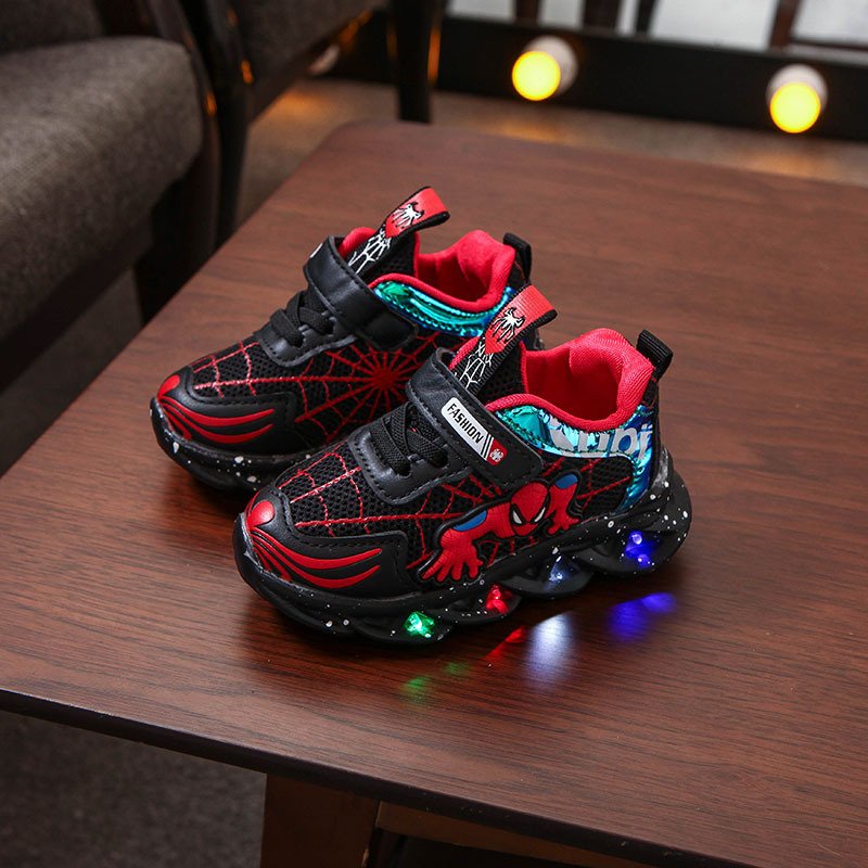 Giầy thể thao siêu nhân có đèn - giày thể thao cho bé  LED siêu đẹp cho bé trai mã mới 98099