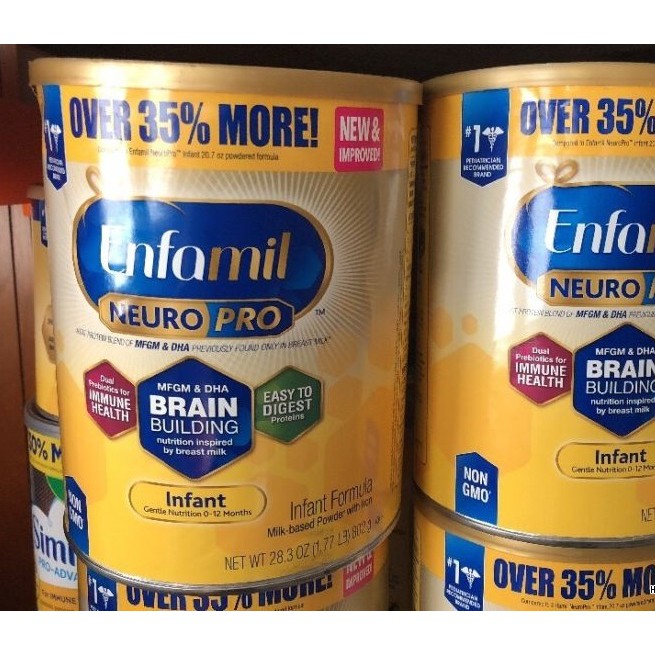 date 2022 - BAY AIR -Sữa Enfamil Neuro Pro NON-GMO Infant Formula 802g -hàng nội địa Mỹ -  bay air)