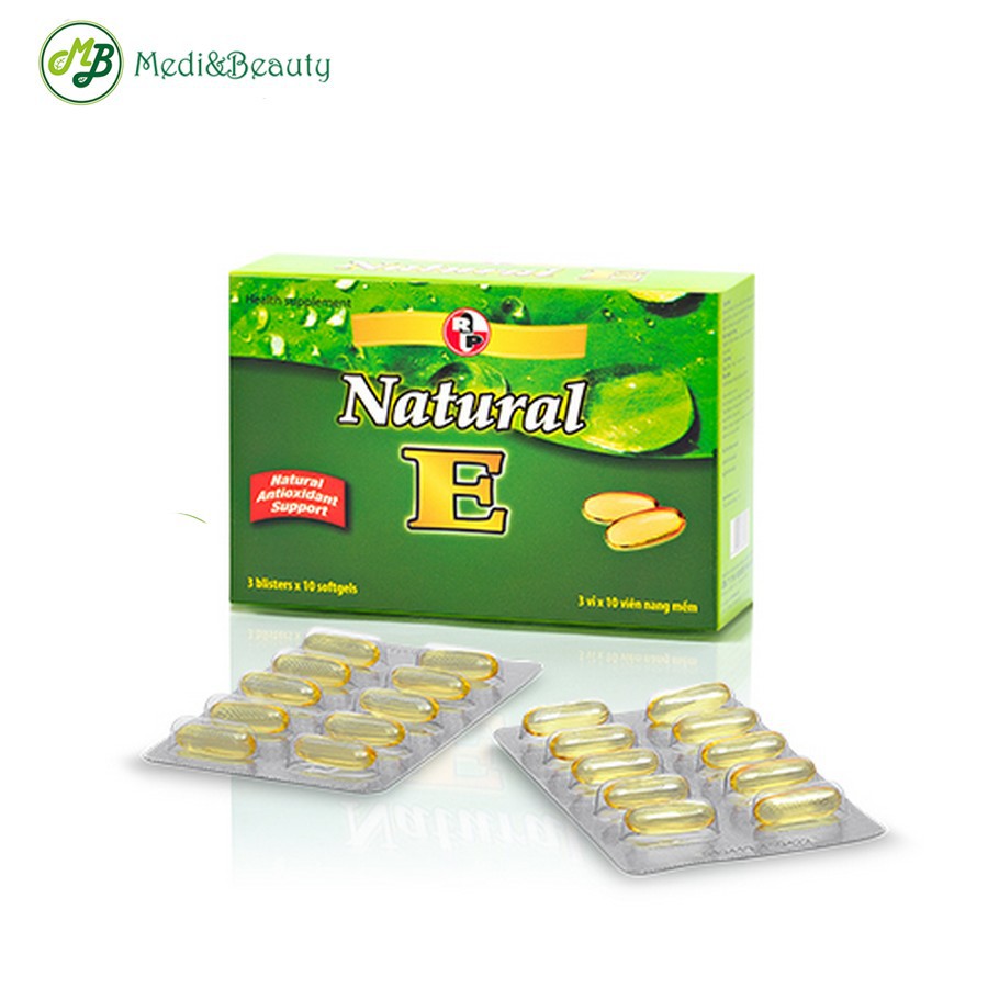 Combo 2 chai Dưỡng ẩm, đẹp da Aloe Vera Green tặng 1 hộp Vitamin e thiên nhiên hộp 30 viên