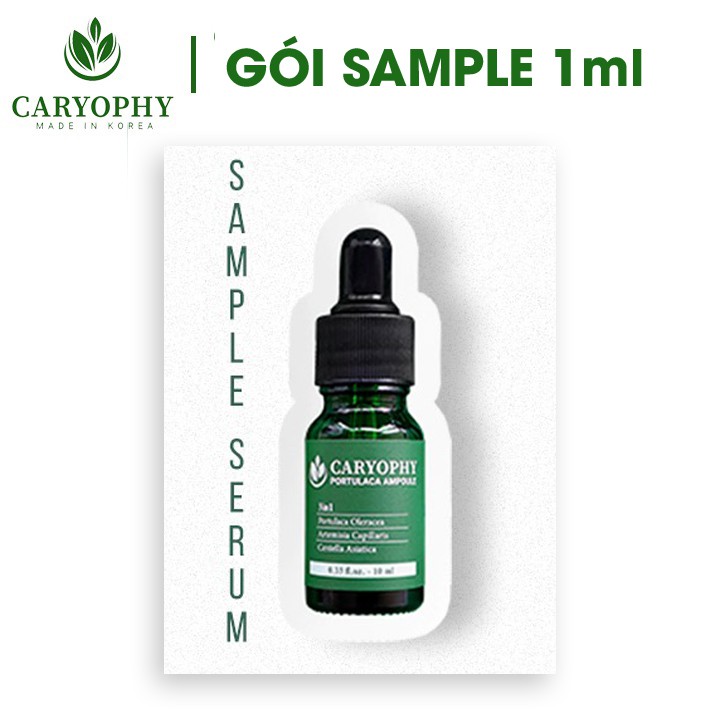Serum dành cho da dầu mụn ngăn ngừa ẩn mụn bọc mụn trứng cá các loại mụn và thâm Caryophy hàn quốc 1ml