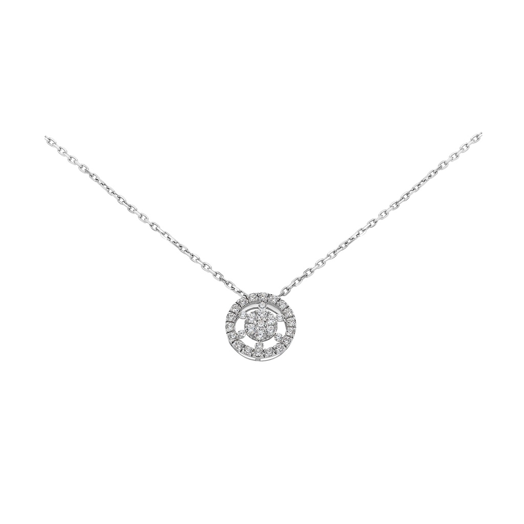Dây cổ bạc đính đá CZ PNJSilver XMXMW060014