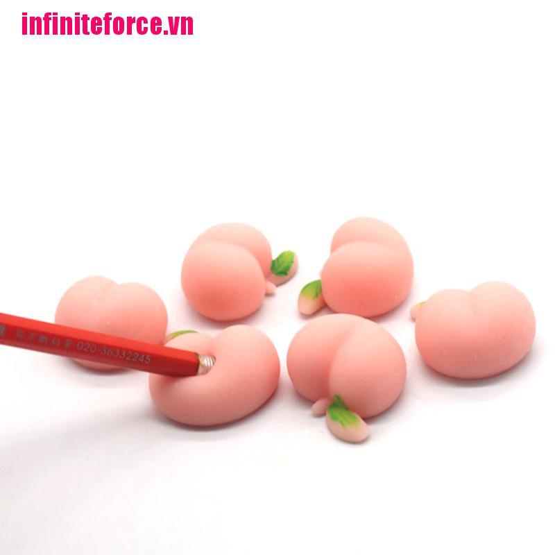 Đồ Chơi Xốp Squishy Giảm Stress Hình Quả Đào Dễ Thương Cho Bé