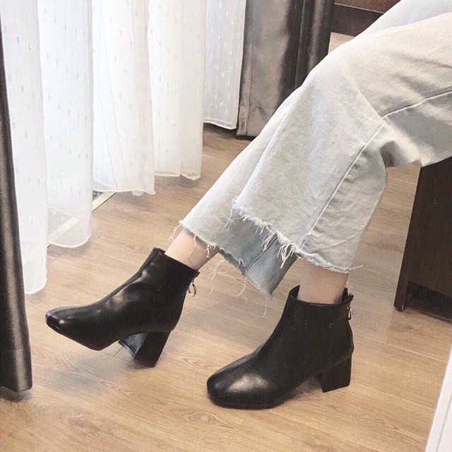 [Kèm ảnh thật] BÁN SỈ BỐT NỮ DA SẦN CAO CẤP FULL BOX KHOÁ SAU GÓT VUÔNG 7p DỄ ĐI SANG XỊN | BigBuy360 - bigbuy360.vn