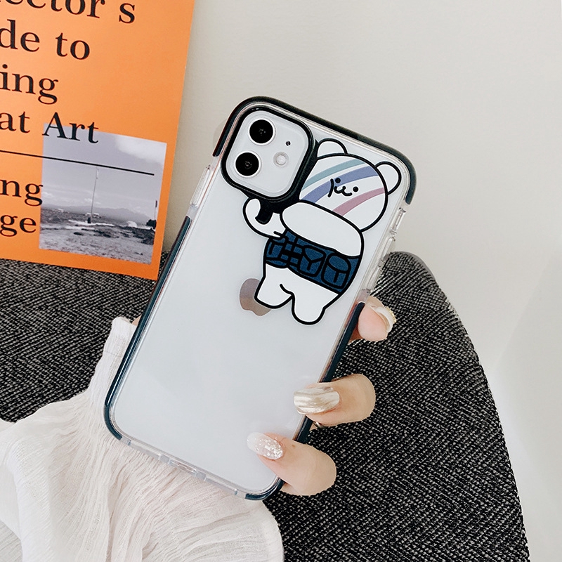 Ốp iphone - Ốp lưng gấu đặc vụ cạnh 6/6s/6plus/6s plus/7/8/7plus/8plus/x/xs/xs max/11/11pro max-Awifi Case T1-14