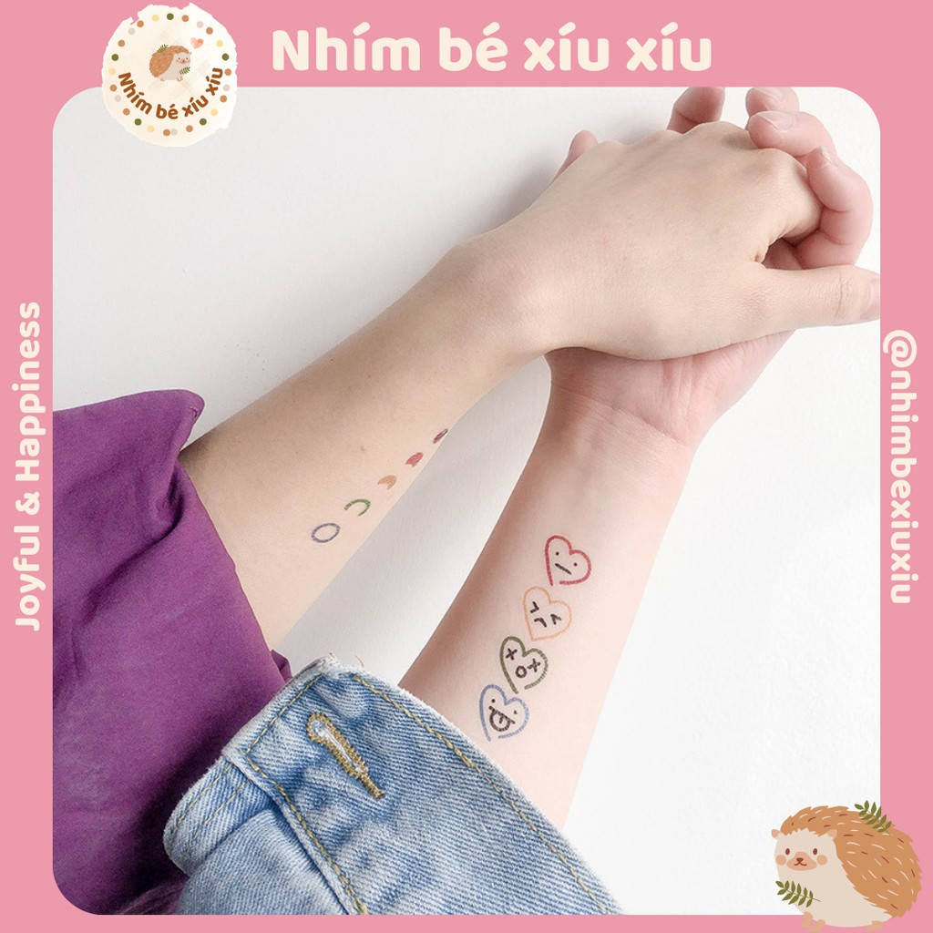 HÌnh xăm dán mini tattoo chống thấm nước cá tính TN14