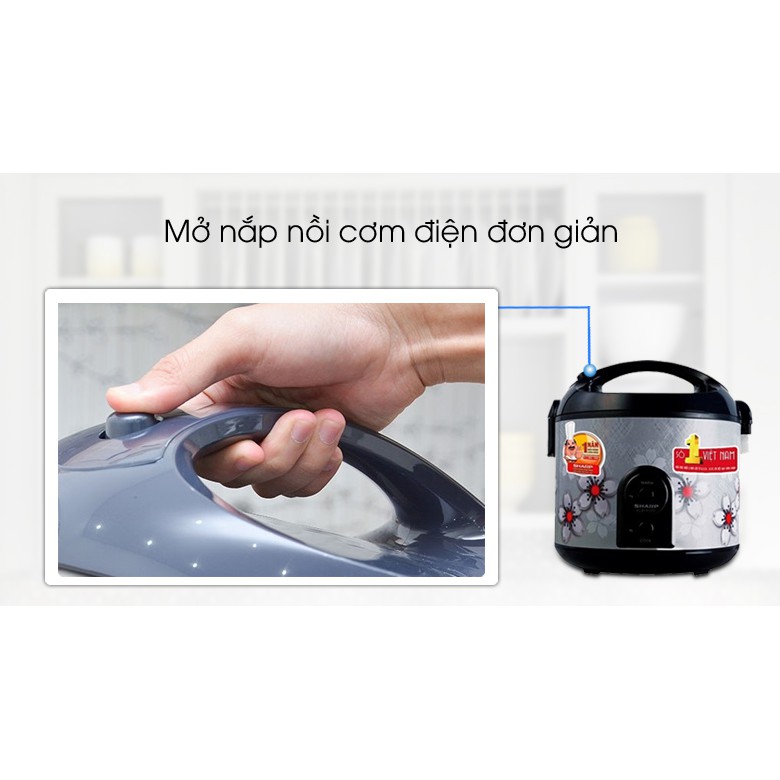 [Mã ELHADEV giảm 4% đơn 300K] Nồi cơm điện Sharp 1.8 lít KS-NR191STV