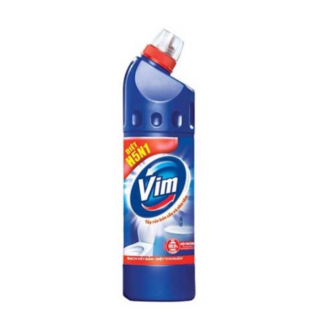 Nước tẩy rửa bồn cầu và nhà tắm Vim đậm đặc 900ml