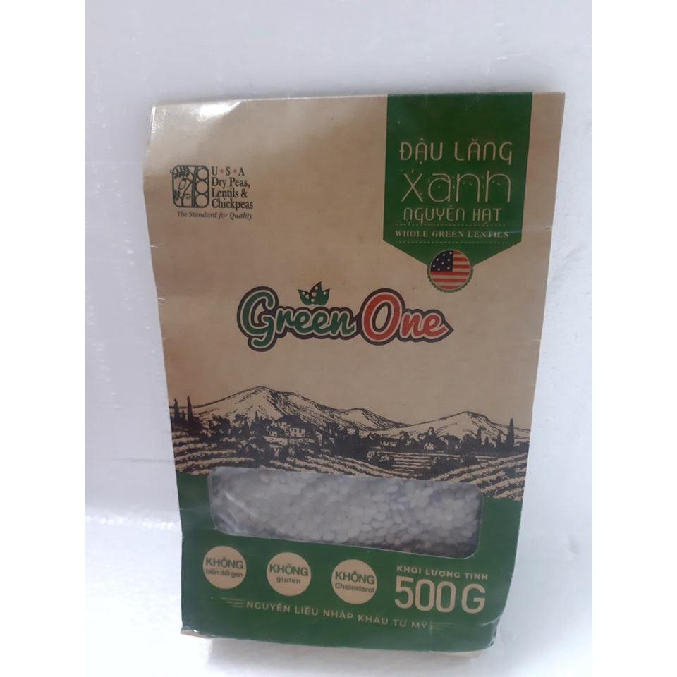Đậu Lăng Xanh Nguyên Hạt Green One 500G