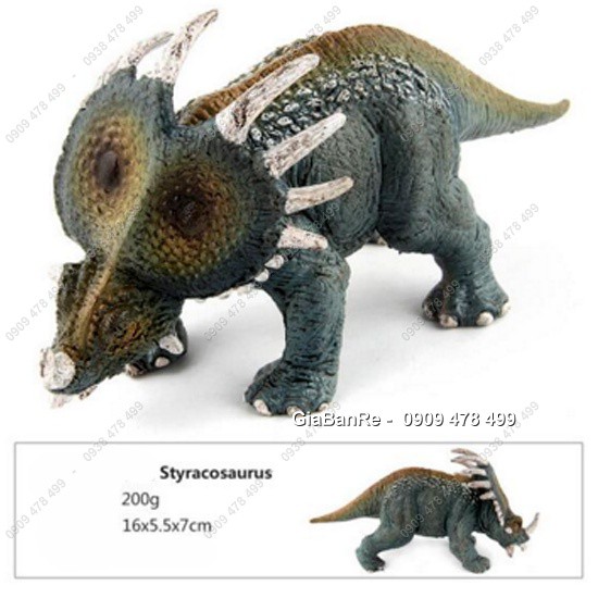 Mô Hình Khủng Long Tê Giác Sừng Triceraptor - 15cm - 7737