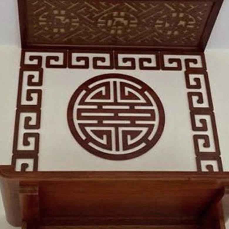 Viền trang trí ban thờ gỗ MDF Thái Lan dày 6mm chống ẩm kích thước 20cm x 10cm .
