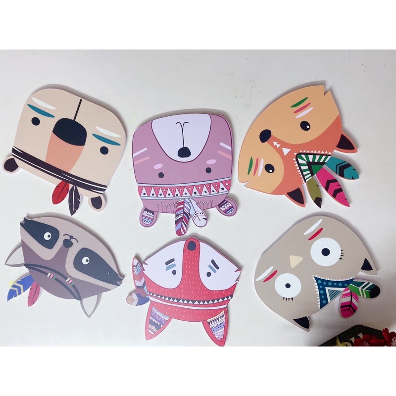 Tranh gỗ dán tường trang trí, decor phòng cho bé.