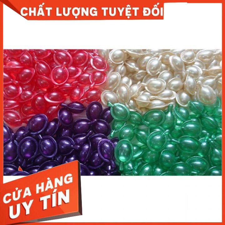 Viên dầu cá dưỡng tóc Thái Lan ( combo 20 viên  đủ màu) -dưỡng tóc mềm mại -vào nếp chống khô trẻ ngọn  không bết tóc