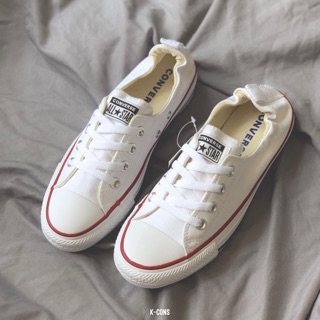 Chuck All Star Shoreline Slip White | Giày Converse Gót Thun Trắng