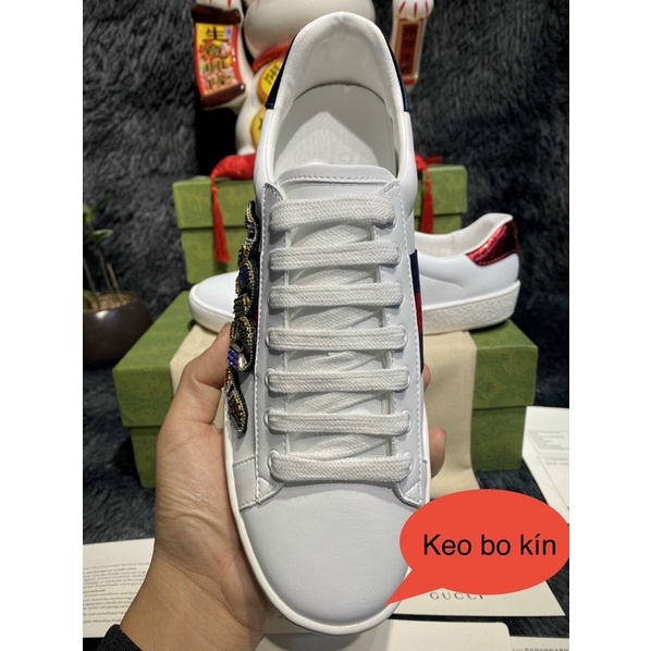 [HÀNG CAO CẤP] Giày Thể Thao Gu Chì Rắn Đính Đá, Giầy Guccii Rắn Nam Nữ full box full phụ kiện