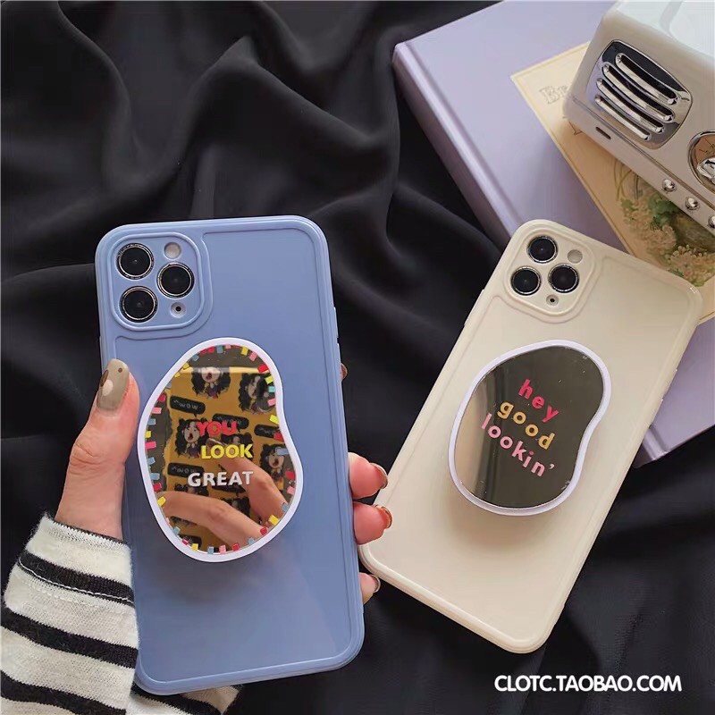 Ốp gương pop cầm - Ốp Iphone 7/8/7+/8+/X/Xr/Xs/Xsmax/11/11pro/11promax/12/12mini/12pro/12promax