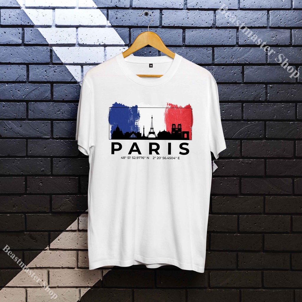 Áo Kinh đô Paris nước Pháp nam giá rẻ cực chất dễ thương cute ngắn tay- U13PAR013