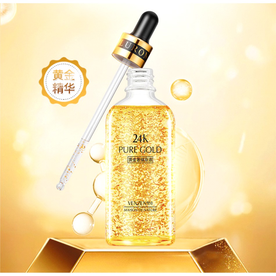 Serum Dưỡng Da Tinh Chất Vàng 24k Images Gold Flakes Giúp Da Căng Mướt Trắng Da Chống Nhăn Chống Lão Hóa