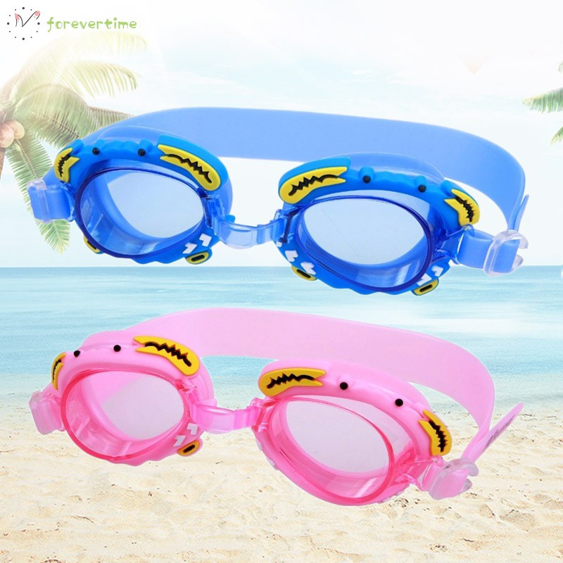 #kính# Kids Boys Girls Swim Glasses Cartoon Anti-fog Waterproof Anti-ultraviolet Goggles