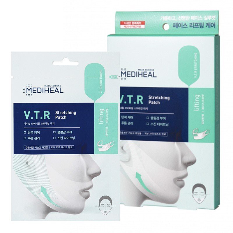 [Mã BMBAU50 giảm 7% đơn 99K] Mặt nạ nâng cơ giảm mỡ thừa tạo hình V- line Mediheal V.T.R Stretching patch 20ml