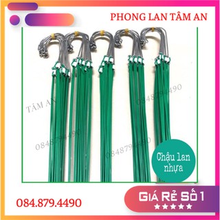 Móc kẽm bọc nhựa - trồng lan -treo chậu cây loại đẹp dài 70cm,80cm,90cm,120cm
