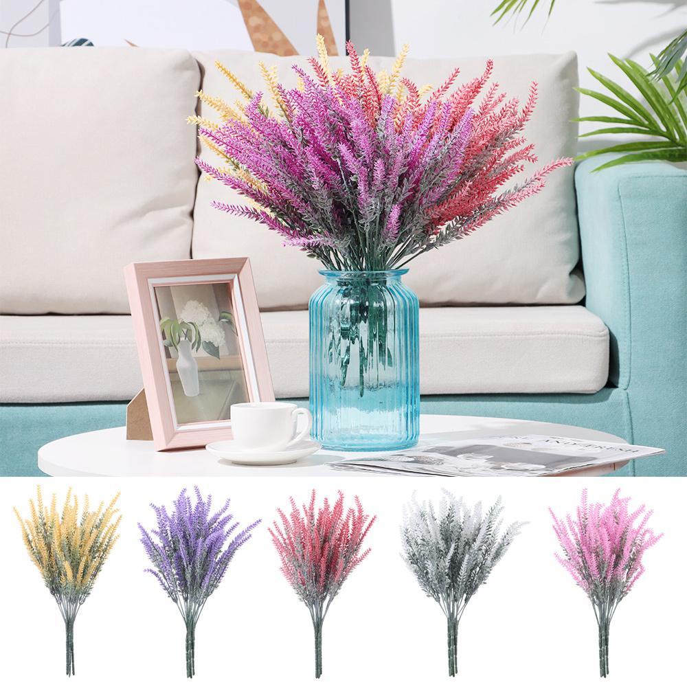 KUNHEV Set 4 Cành Hoa Oải Hương Giả Trang Trí Nội Thất