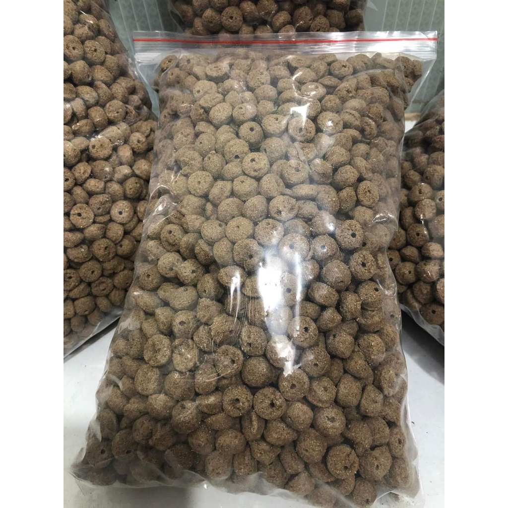 500G Cám viên 10 li khoan lổ | Mồi câu cá | Cám nổi