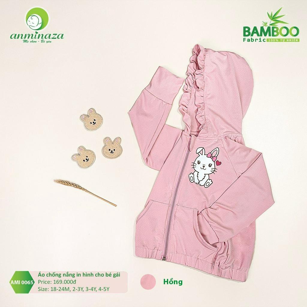 [CHÍNH HÃNG] Áo chống nắng sợi tre in họa tiết cho bé Anminaza