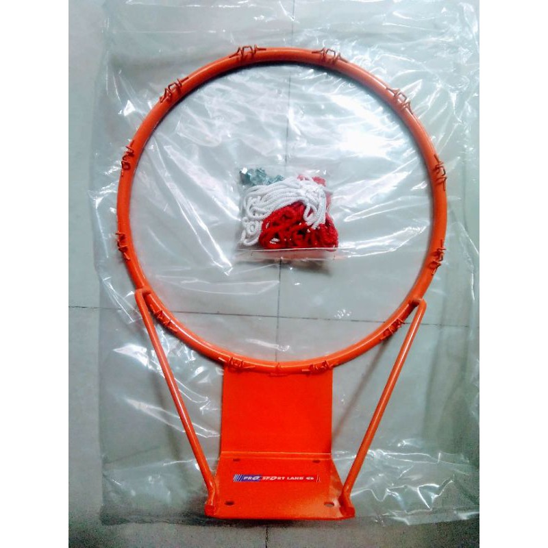 Bộ vành rổ 45cm có lưới chuẩn thi đấu kèm bóng rổ da số 7 Geru Star