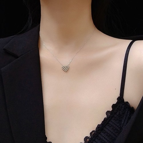 Dây Chuyền Trái Tim Titan Ko Đen TT 3020