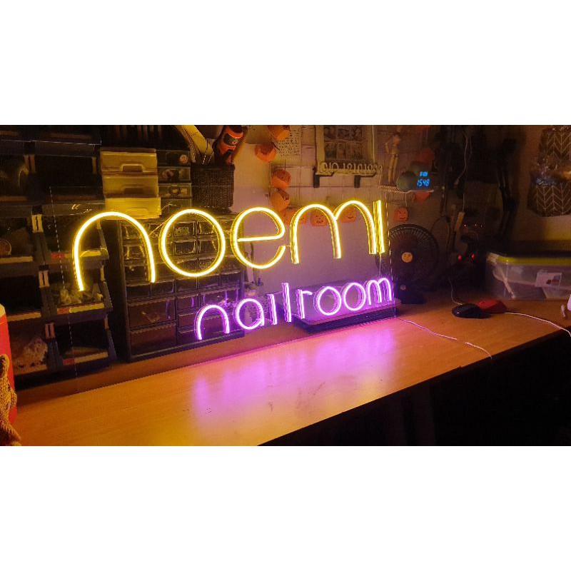 MẪU 7 - Đèn Led Neon Sign uốn chữ uốn hình theo yêu cầu có kích thước 120cm x 40cm