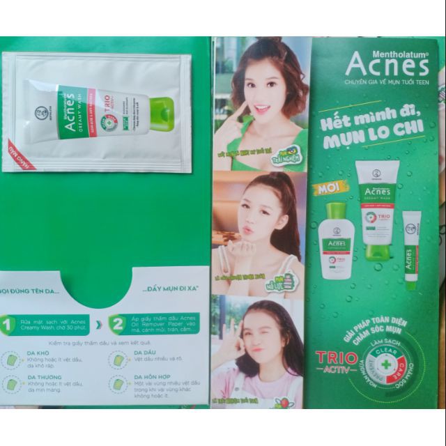 Sữa rửa mặt acnes (1 gói srm)