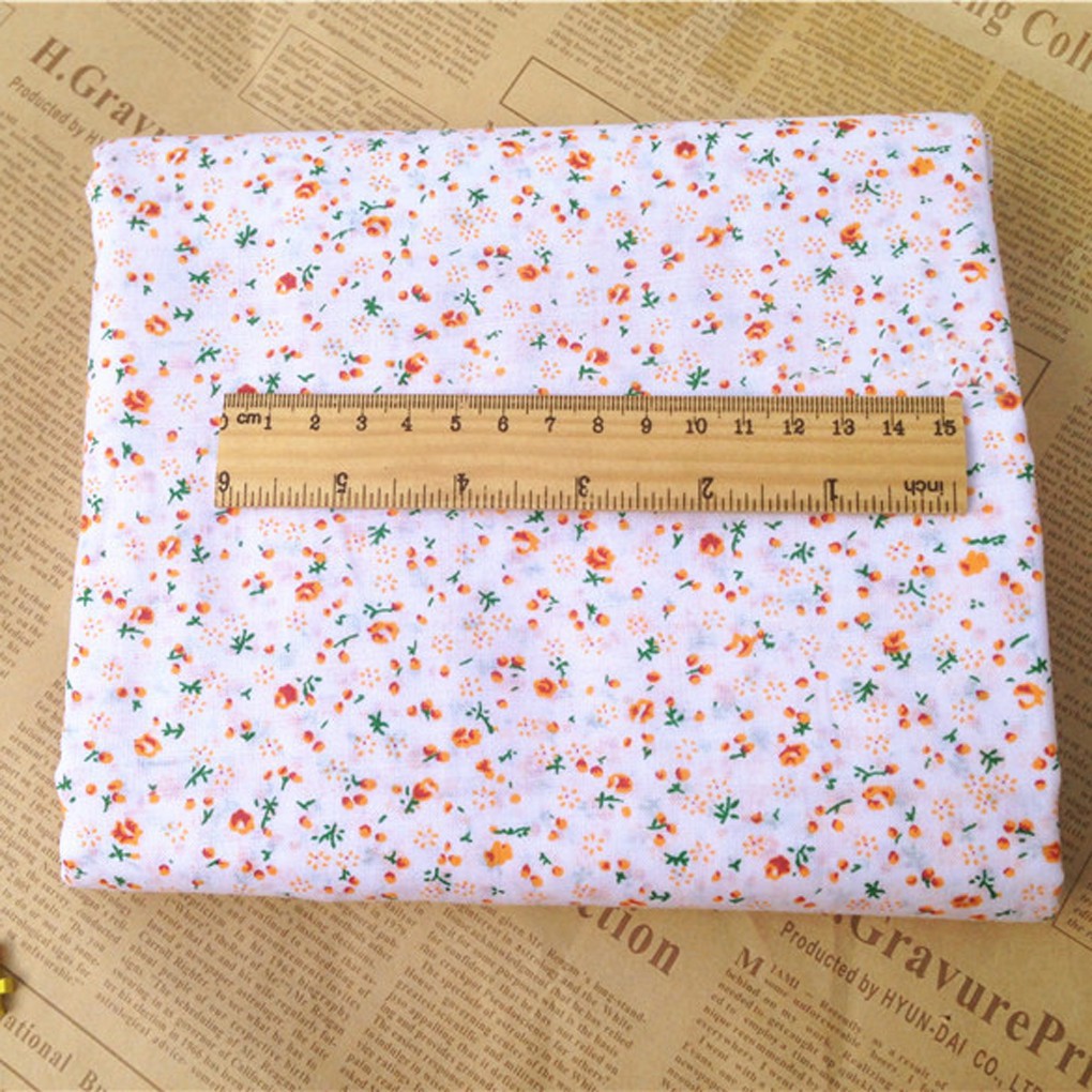 Vải cotton họa tiết hoa dùng làm thủ công